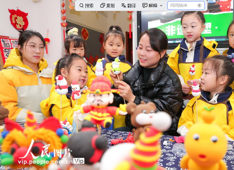 安徽淮北：面塑非遗进校园 萌娃乐享传统文化