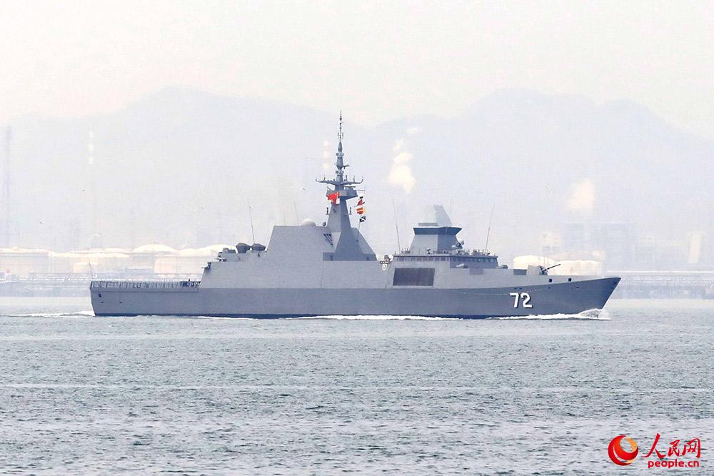 新加坡海军“坚强号”护卫舰。蒲海洋 摄